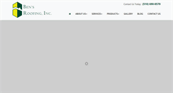 Desktop Screenshot of bensroofing.com